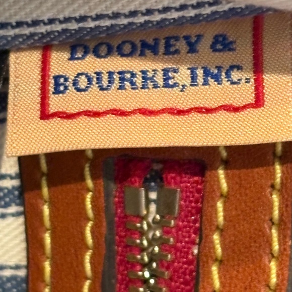 Dooney & Bourke Wayfarer Double Pocket Navy Shoulder bag with Adjustable Strap - Picture 9 of 10